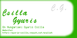 csilla gyuris business card